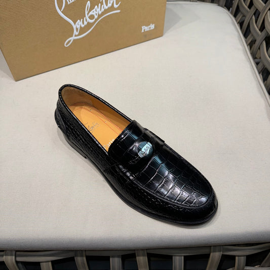 Christian Louboutin Loafer Black - Leather Look