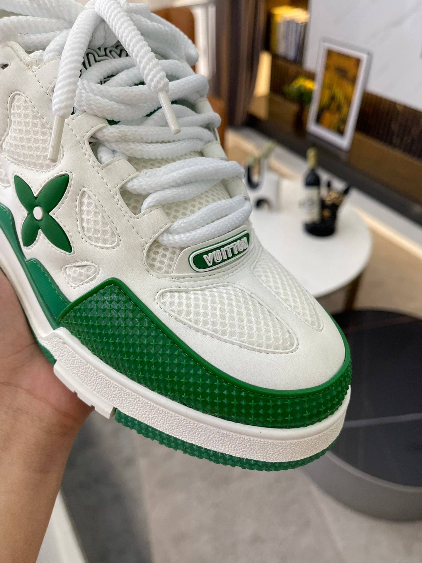 Louis Vuitton Trainer High Green