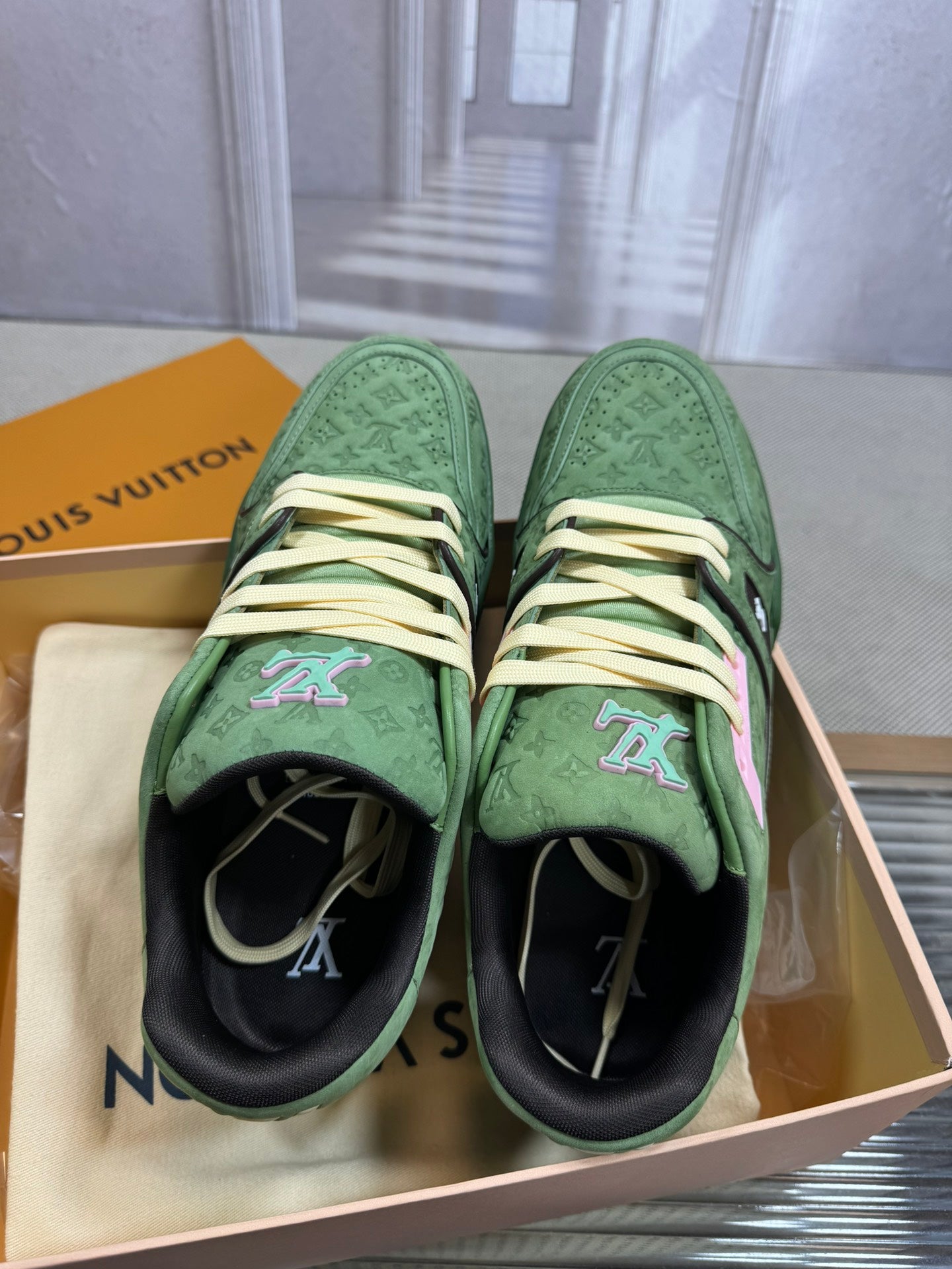 Louis Vuitton Trainer Lime Green