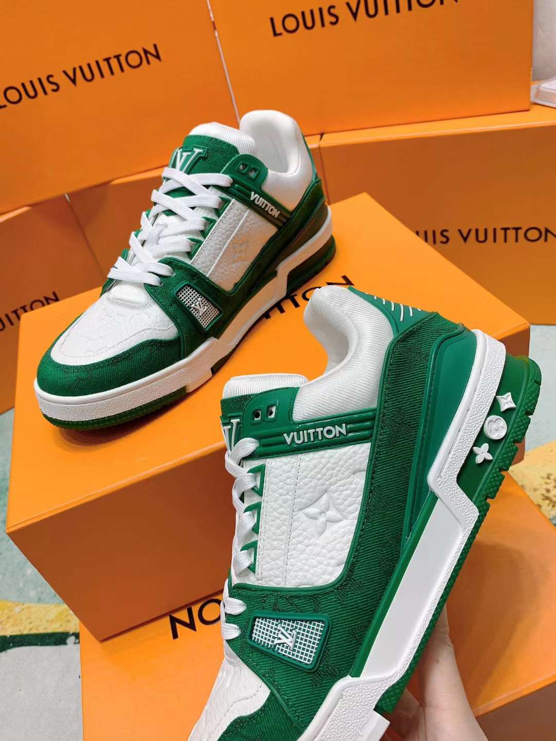 Louis Vuitton Trainer Green