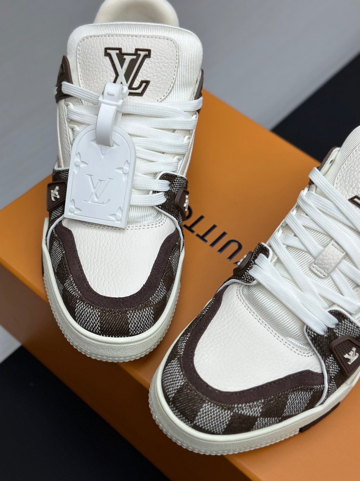 Louis Vuitton Trainer Brown & White