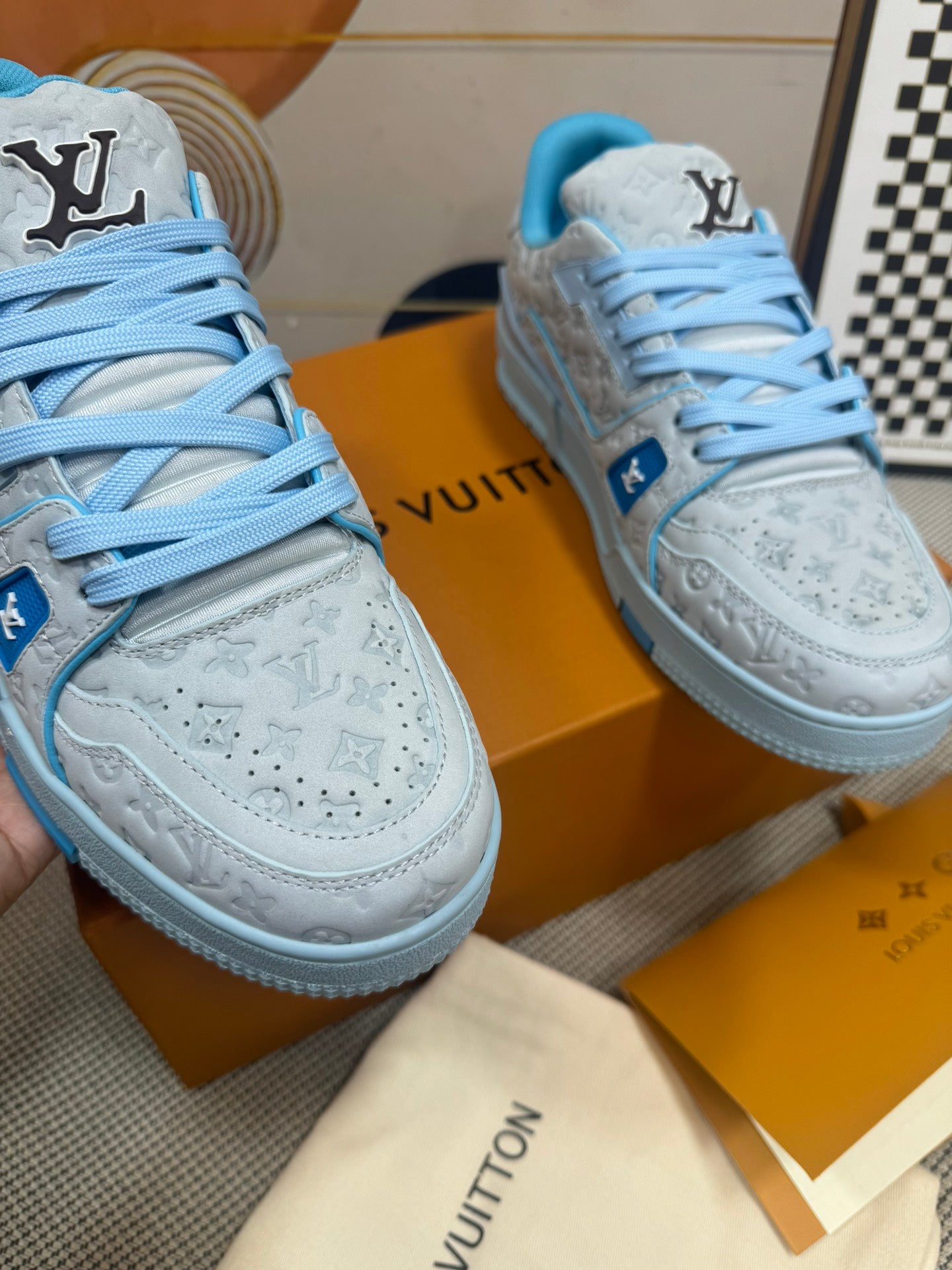 Louis Vuitton Trainer Baby Blue