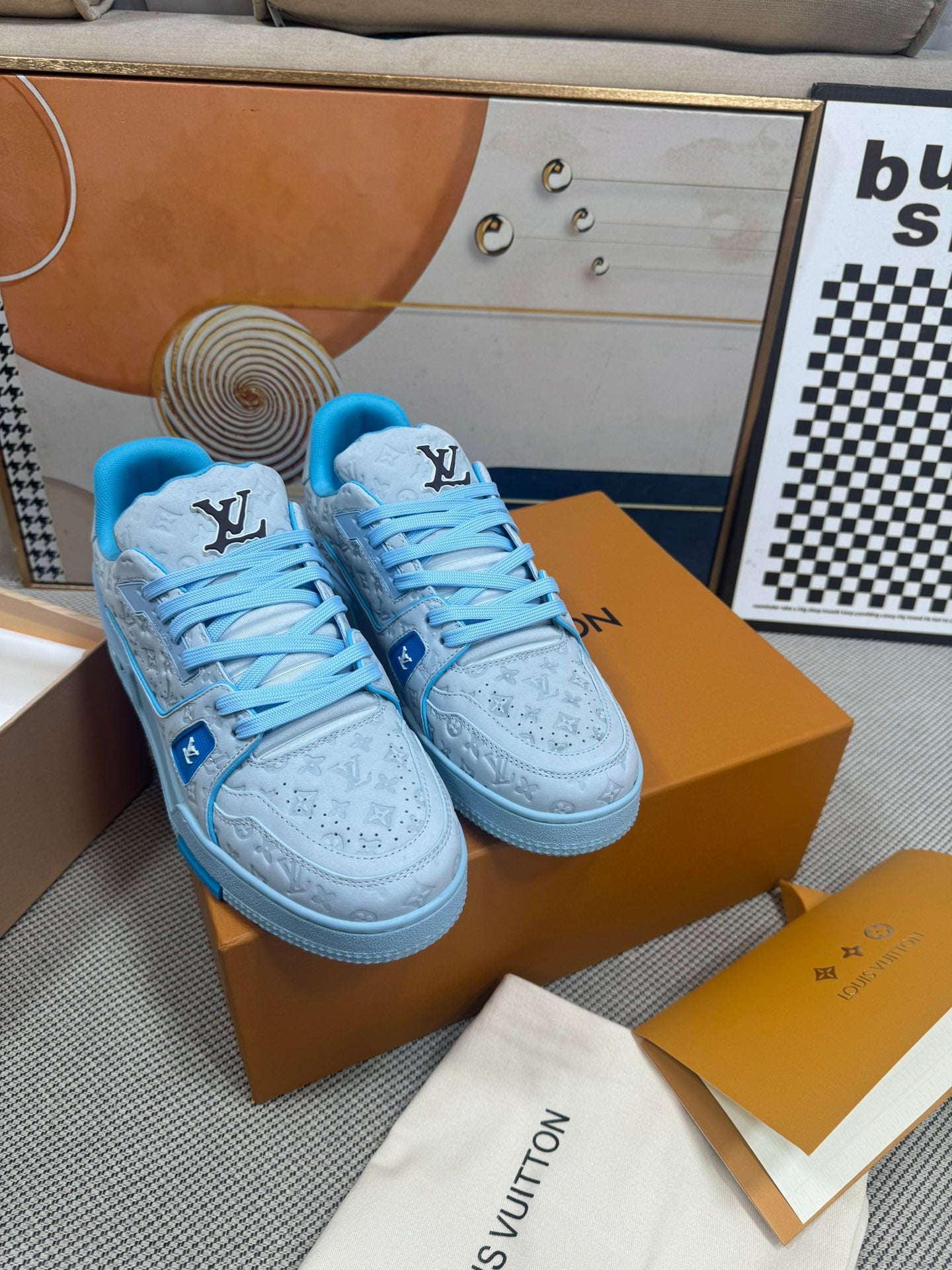 Louis Vuitton Trainer Baby Blue