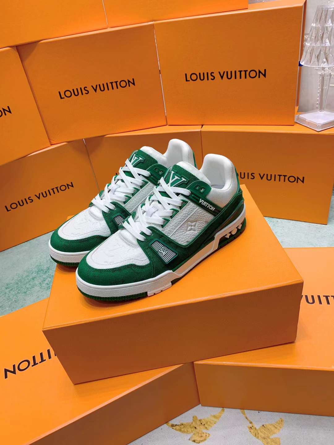 Louis Vuitton Trainer Green