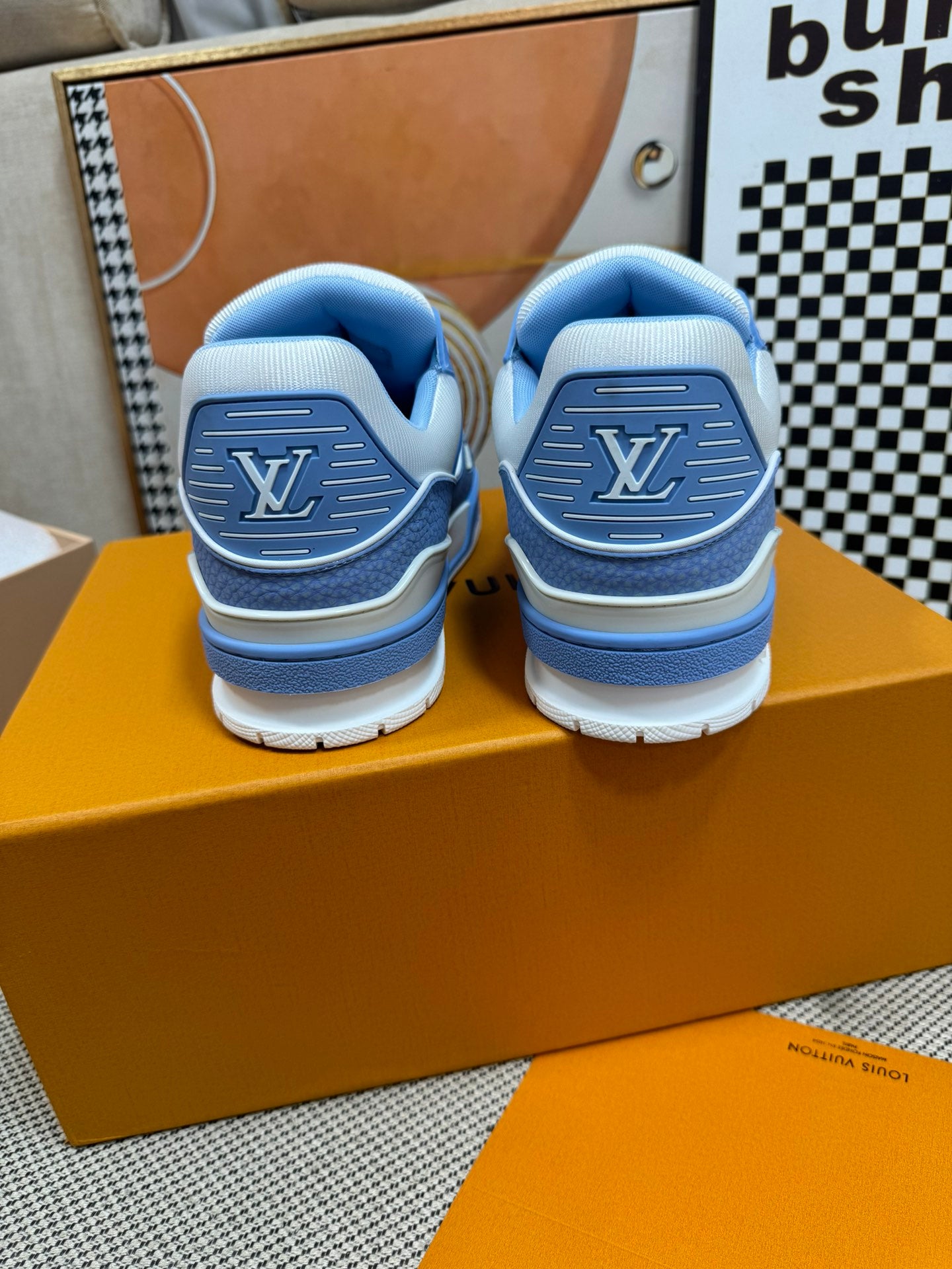 Louis Vuitton Trainer White & Blue