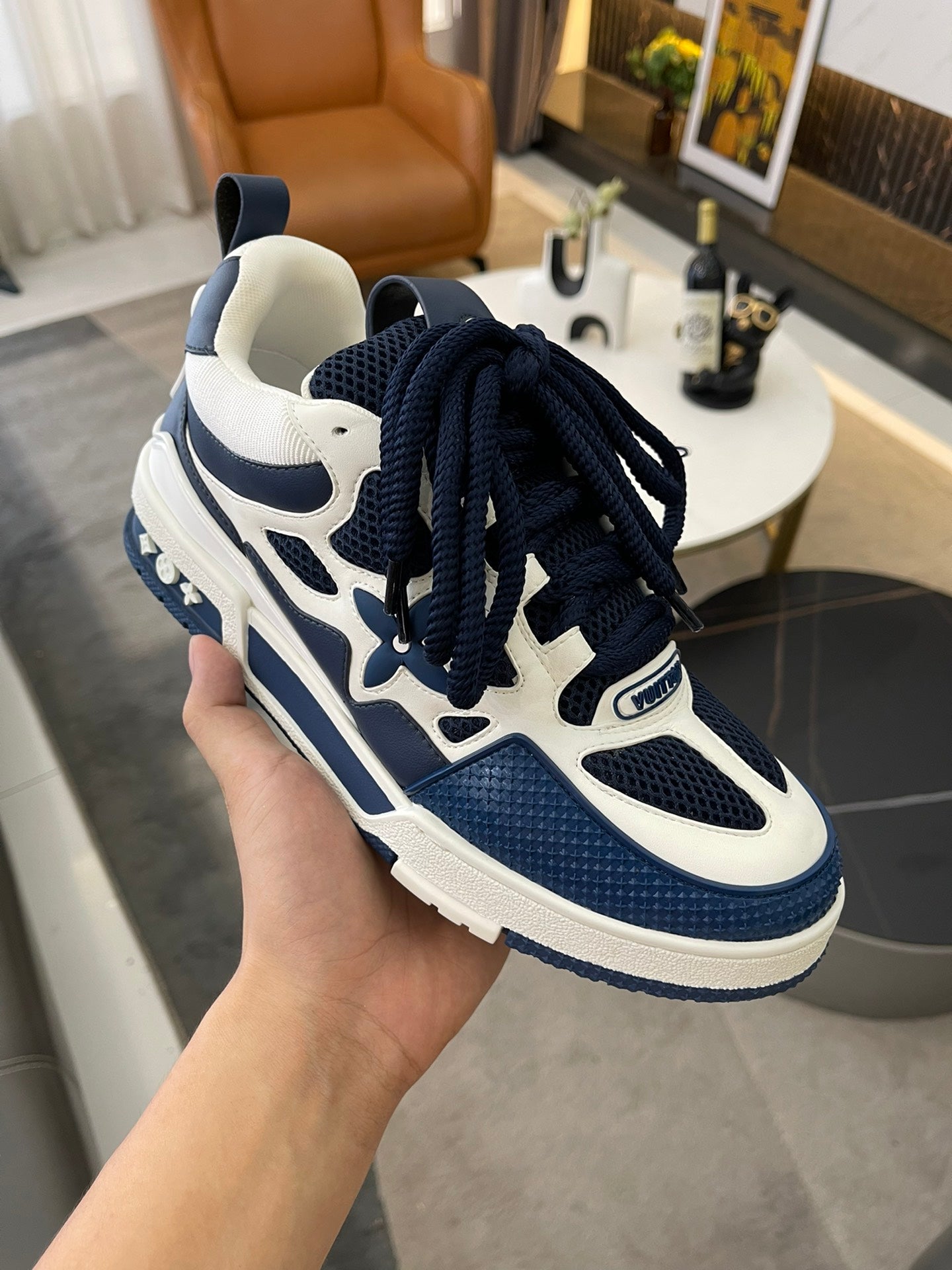 Louis Vuitton Trainer High Blue