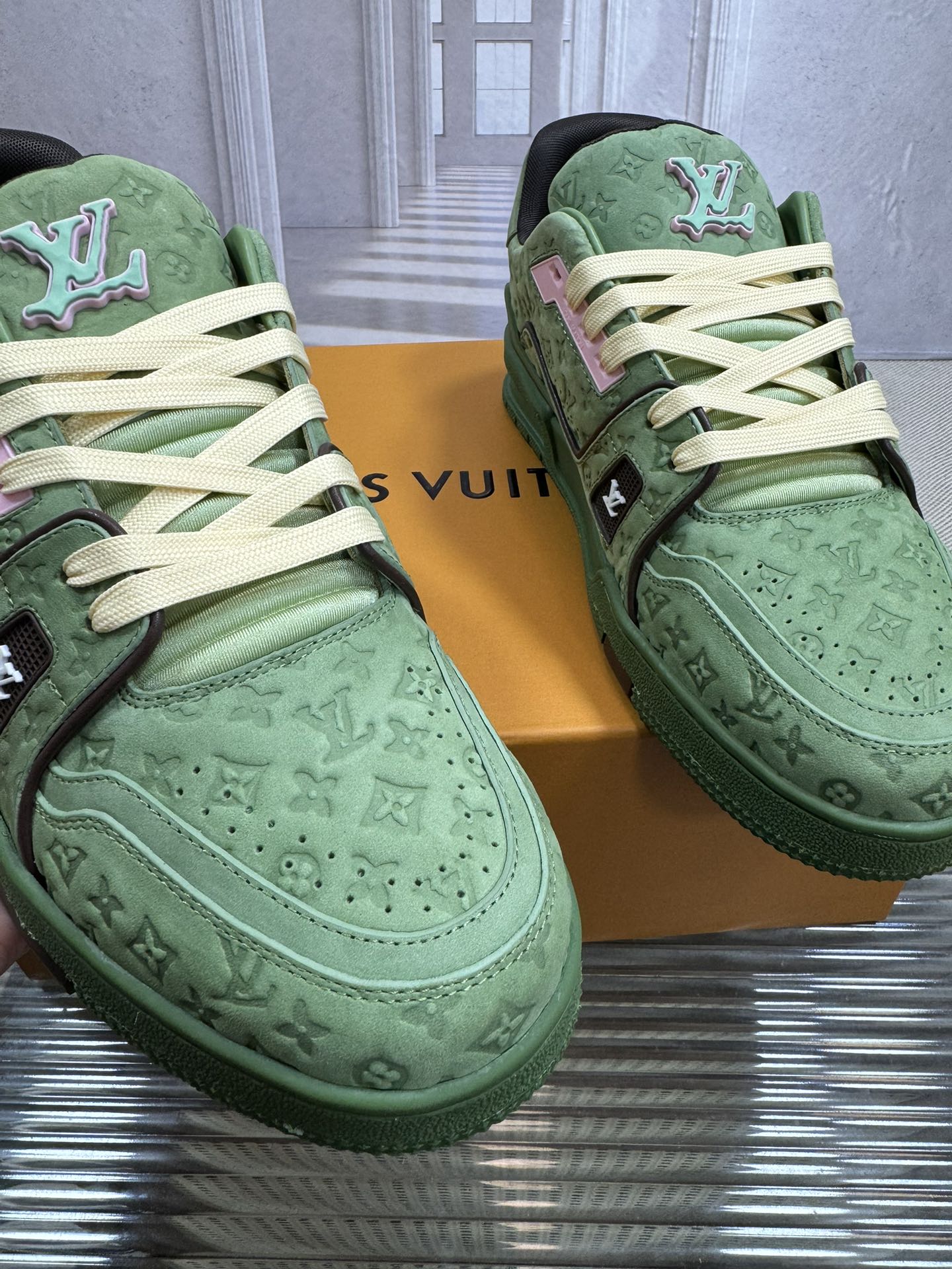 Louis Vuitton Trainer Lime Green