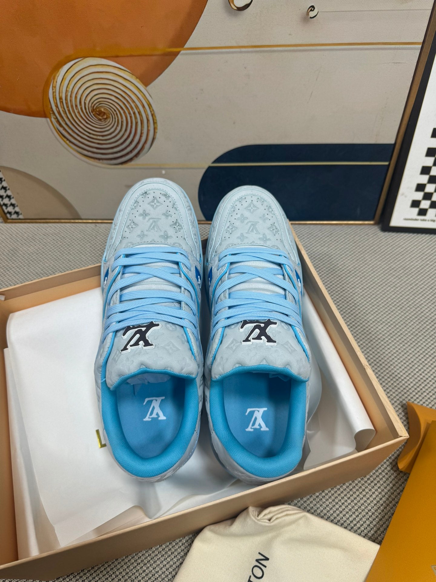 Louis Vuitton Trainer Baby Blue