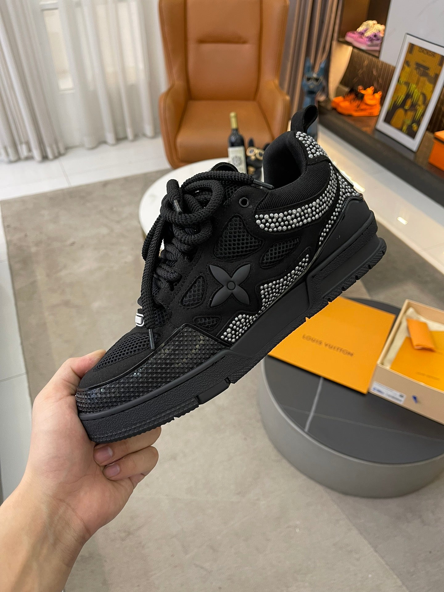 Louis Vuitton Trainer High All Black