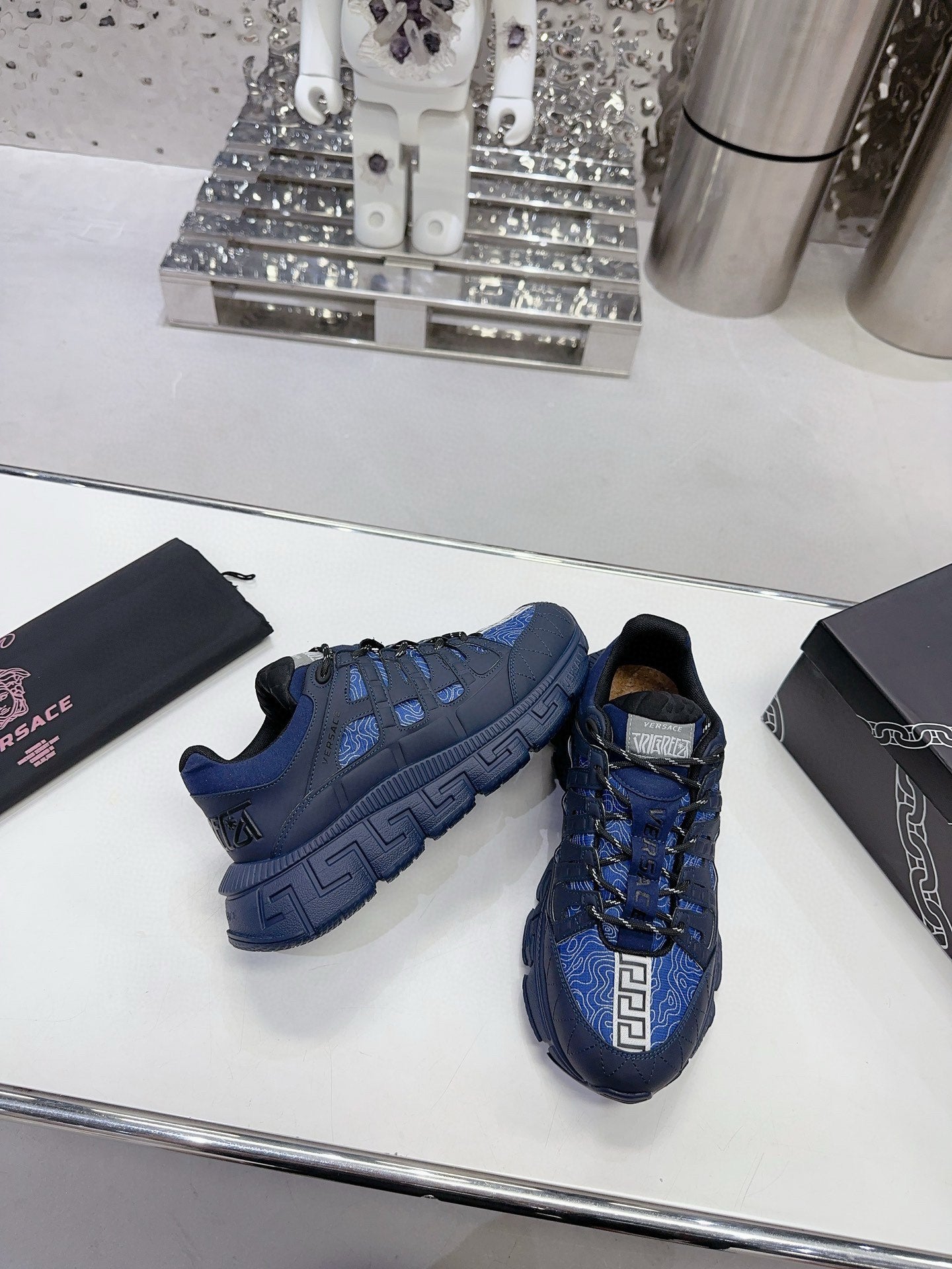 Versace Trigreca Sneakers Blue