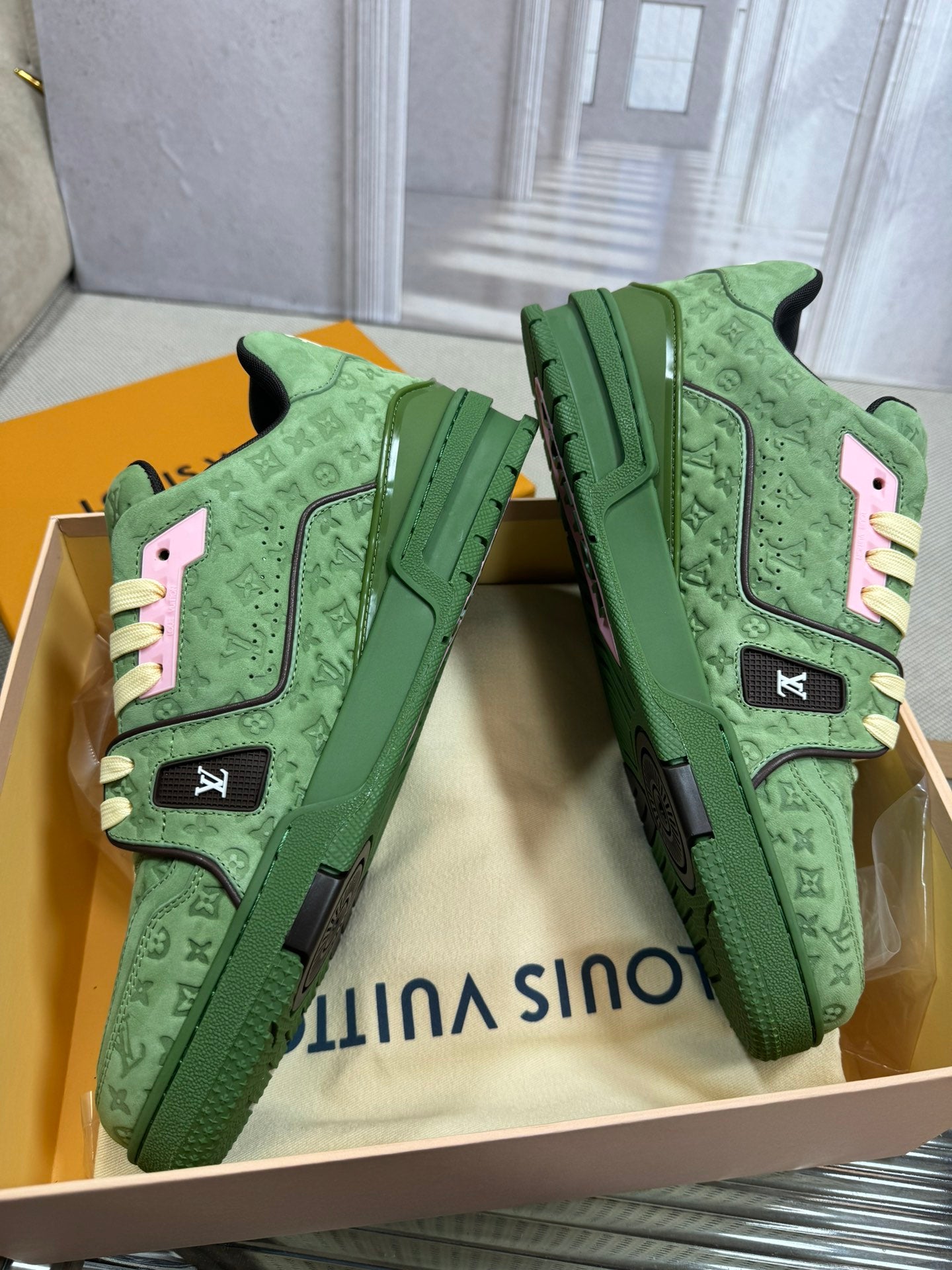 Louis Vuitton Trainer Lime Green