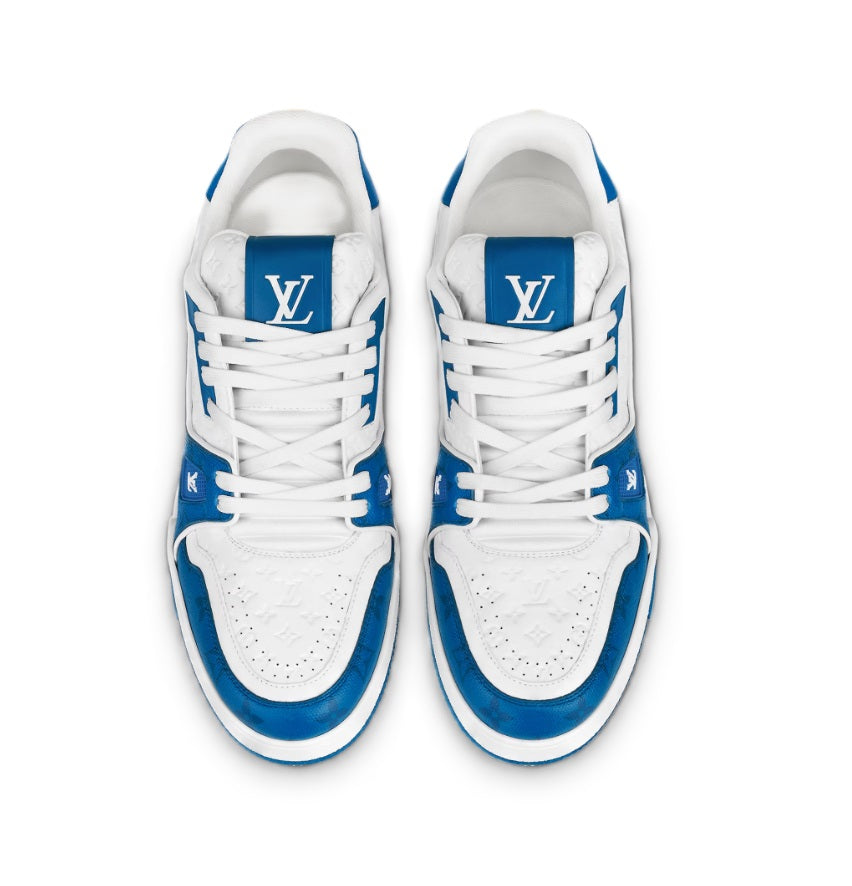 Louis Vuitton Trainer Sneaker Signature Blue