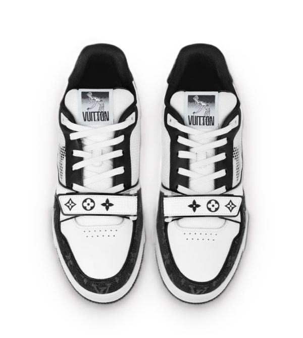 Louis Vuitton Trainer Sneaker Black White