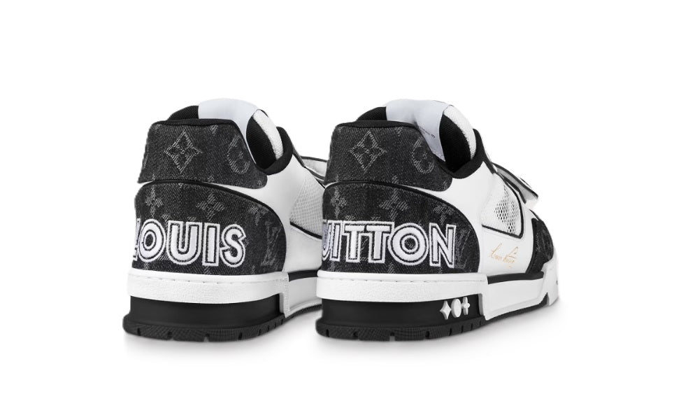 Louis Vuitton Trainer Sneaker Black White