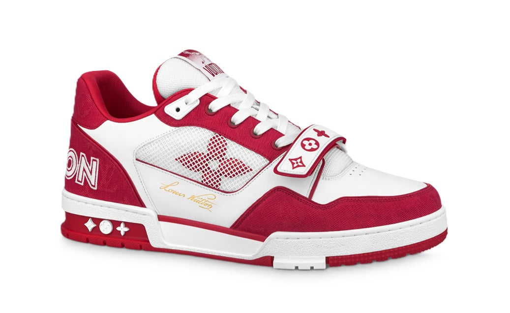 Louis Vuitton Trainer Sneaker Red White