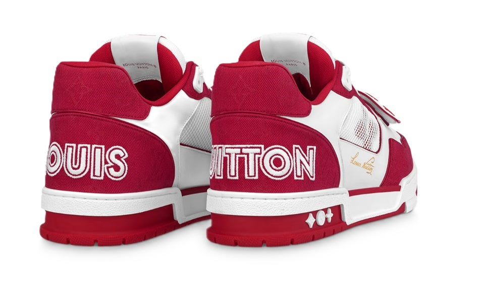 Louis Vuitton Trainer Sneaker Red White