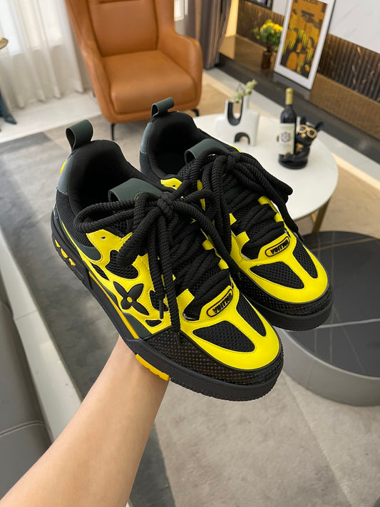 Louis Vuitton Trainer High Black & Yellow