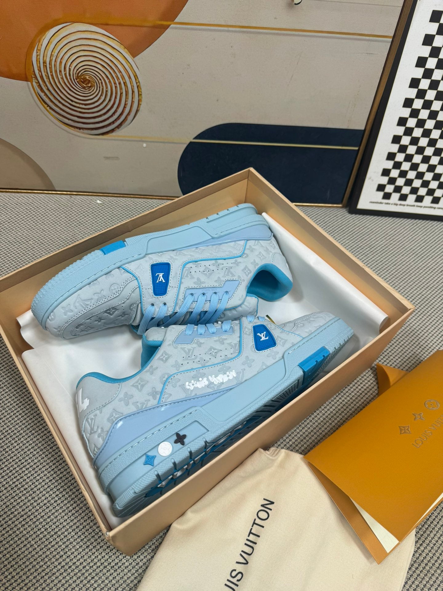 Louis Vuitton Trainer Baby Blue