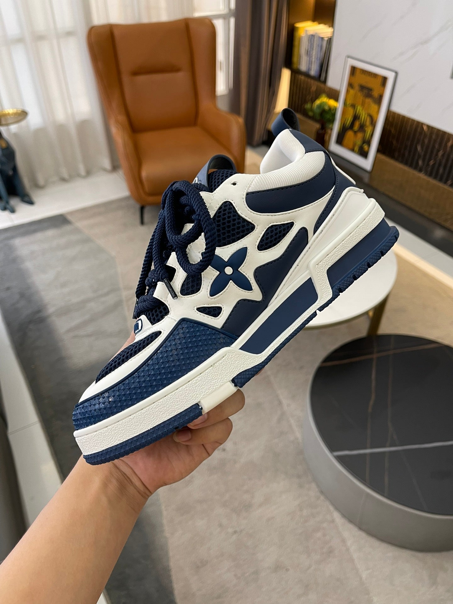 Louis Vuitton Trainer High Blue